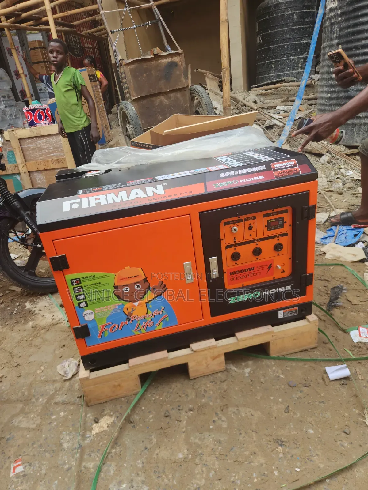 10kva Firman Zero Noise Petrol Generator With 100% Pure Copper Coil