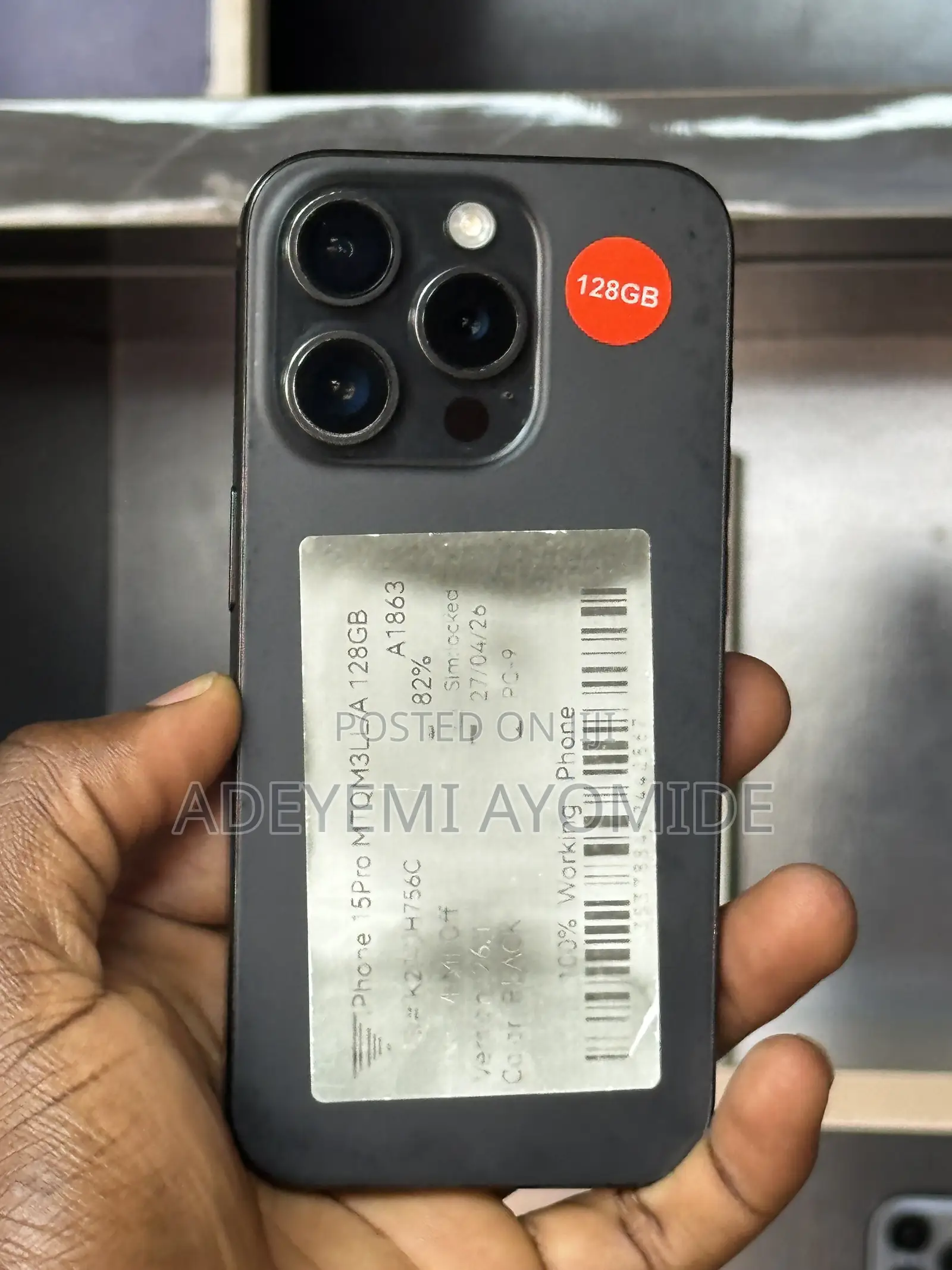 Apple iPhone 15 Pro 128 GB Black