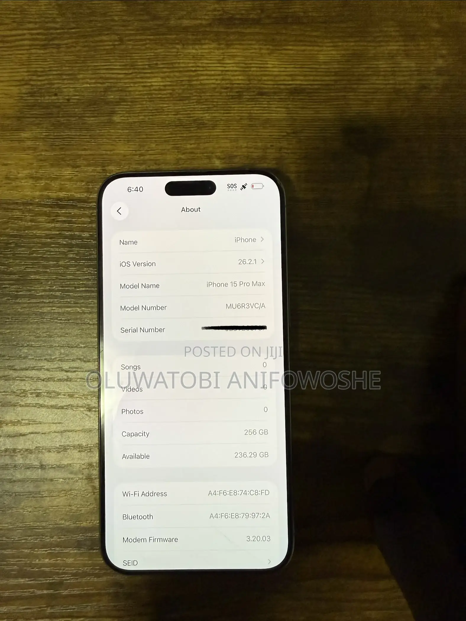 Apple iPhone 15 Pro Max 256 GB Gray