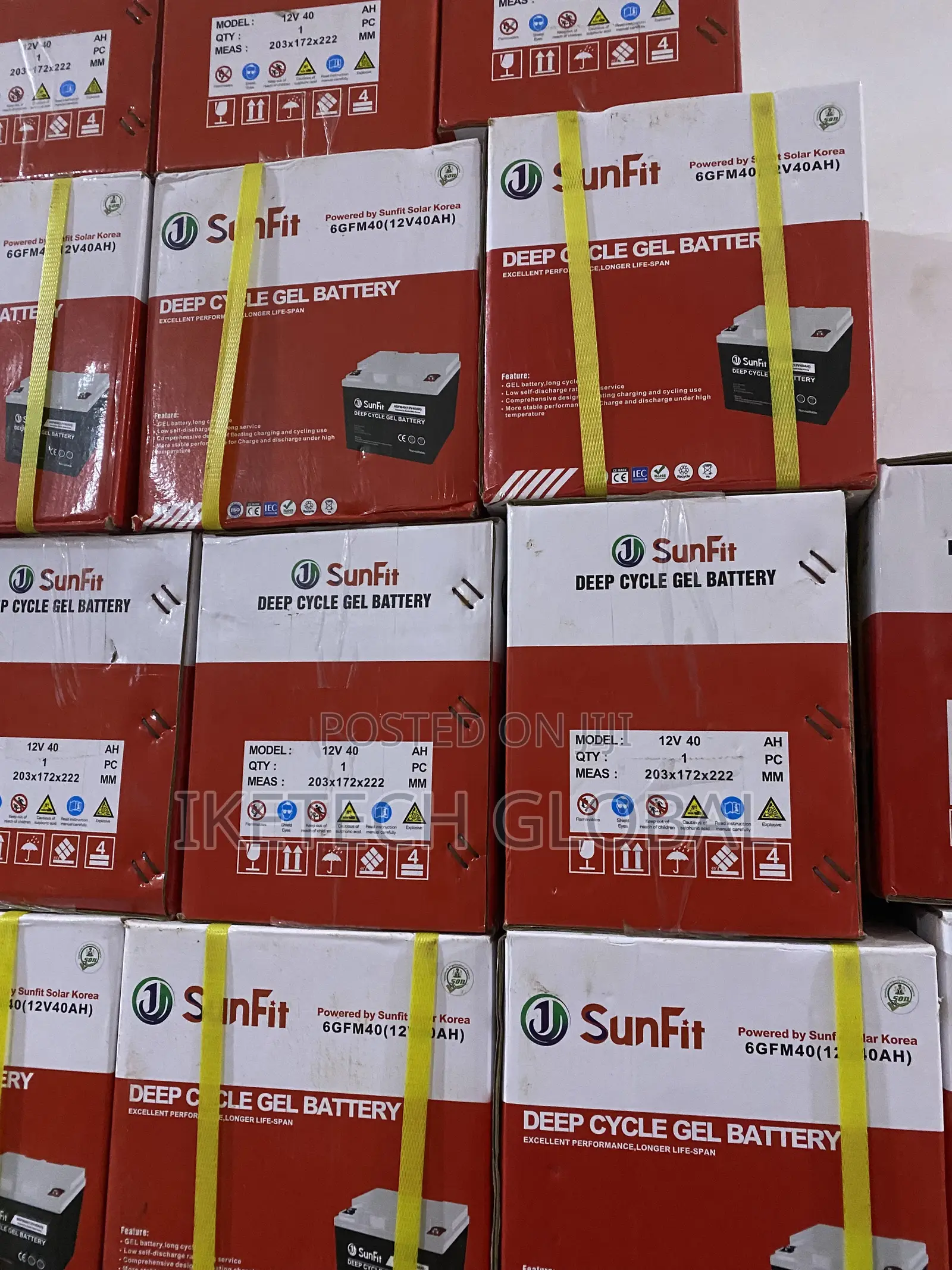 40ah/12v Sunfit Gel Battery