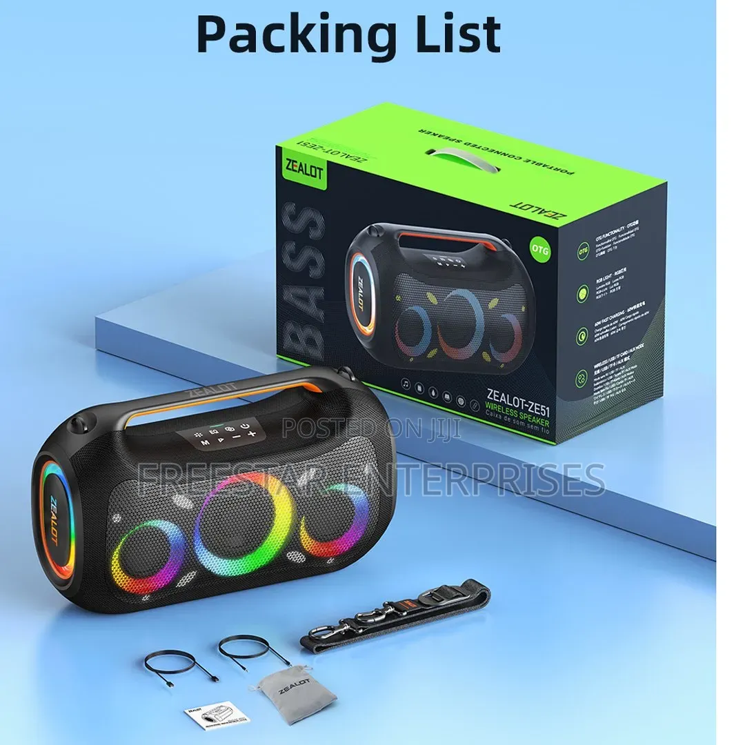 Zealot Ze51 Bluetooth Speaker. Zealot Ze51 Mp3 Player.