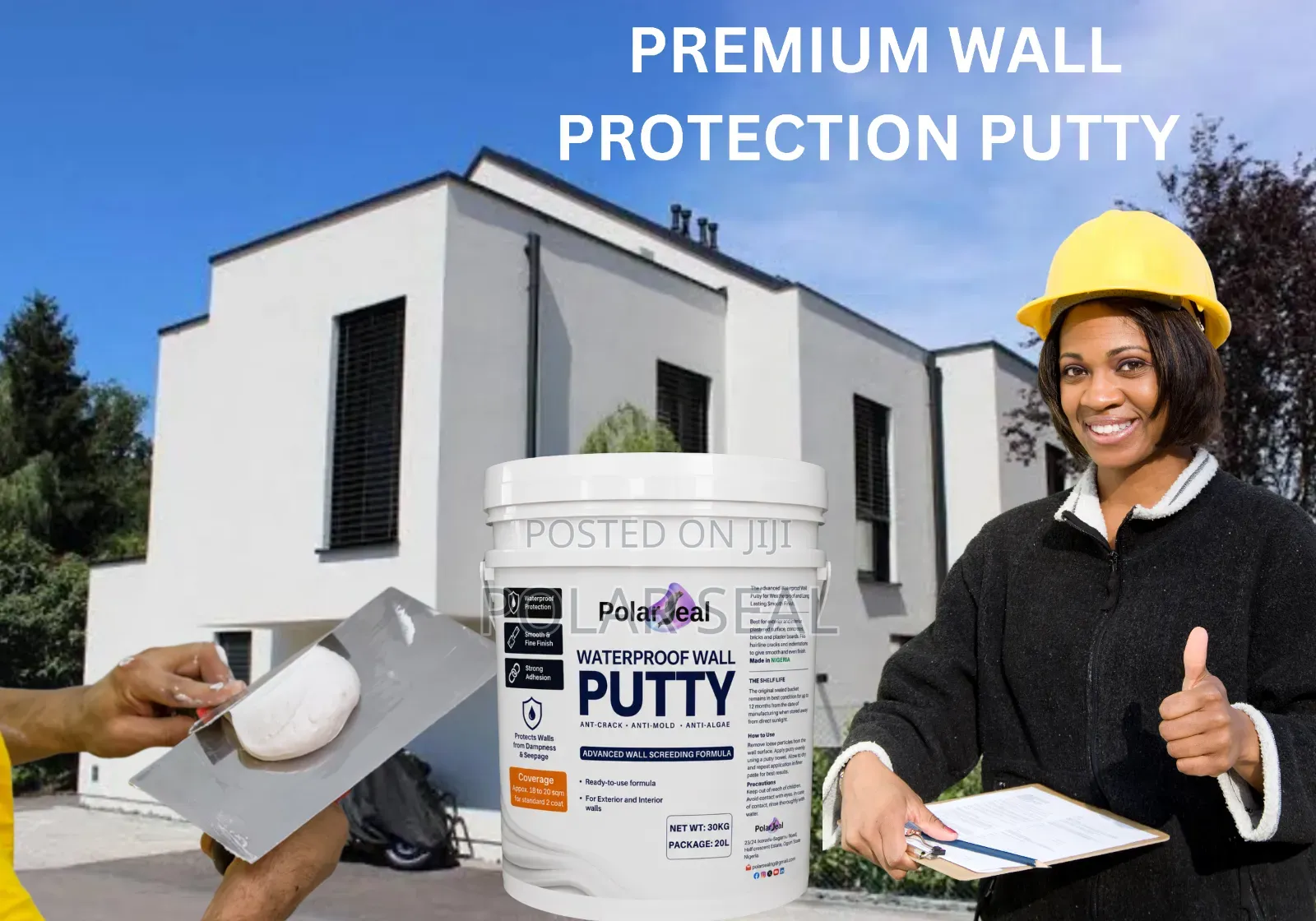 Why Polarseal Screeding Putty Is the Best Wall Protection in Nigeria