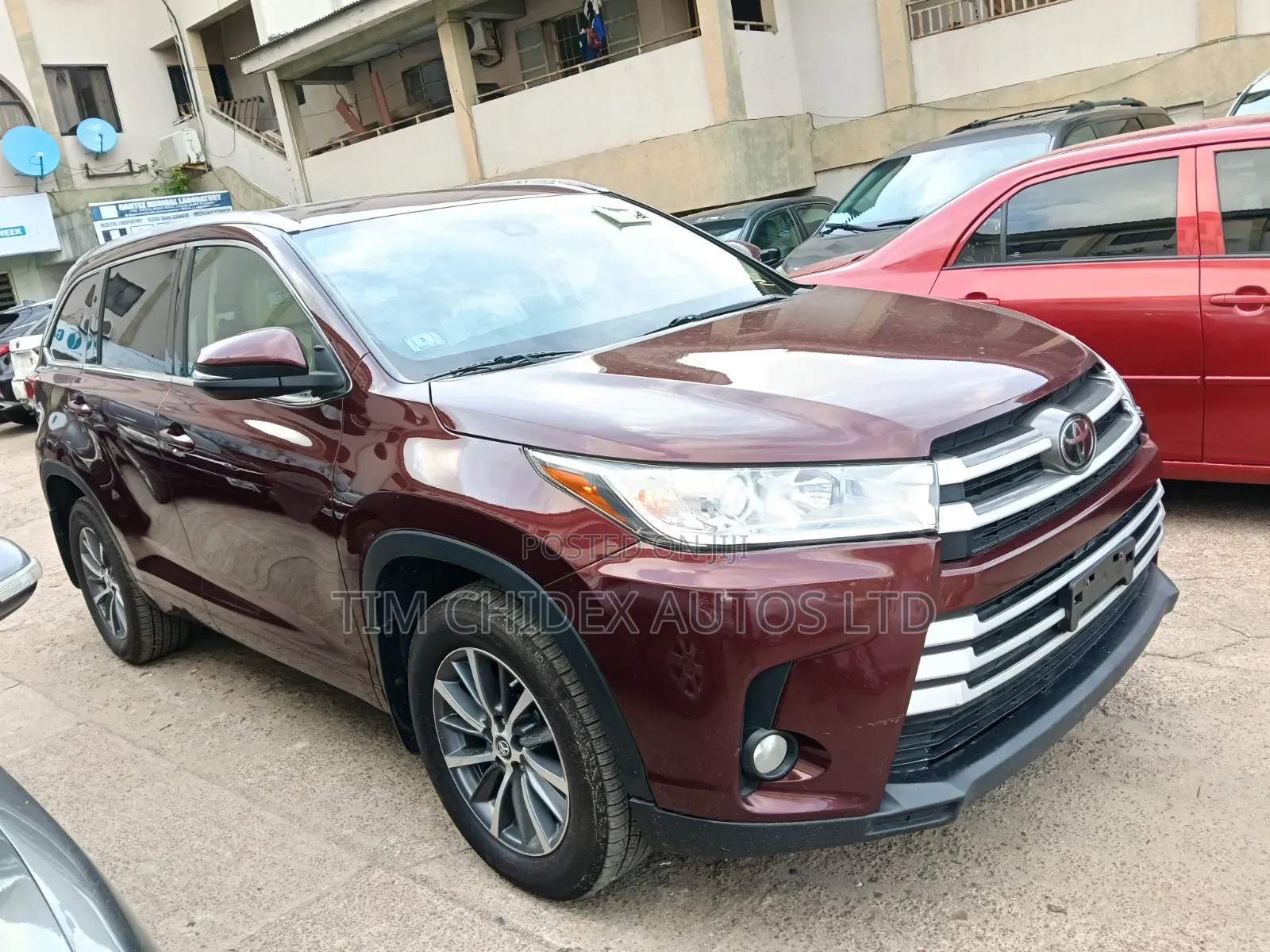 Toyota Highlander XLE 2019 Burgundy