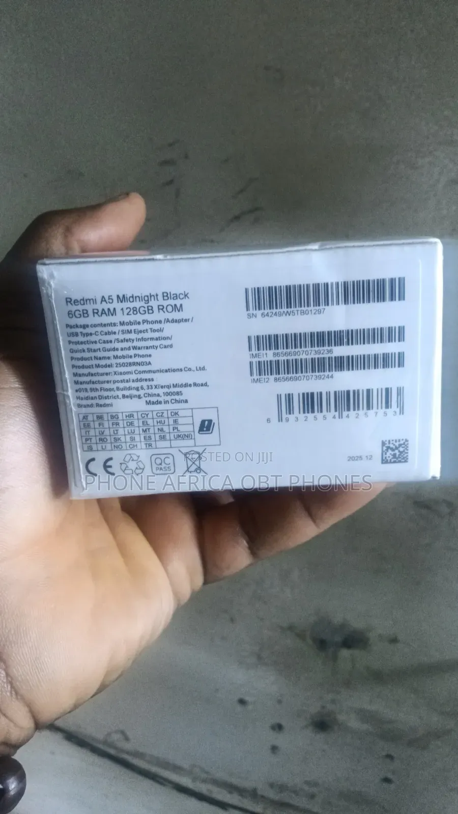 New Xiaomi Redmi A5 4G 128 GB