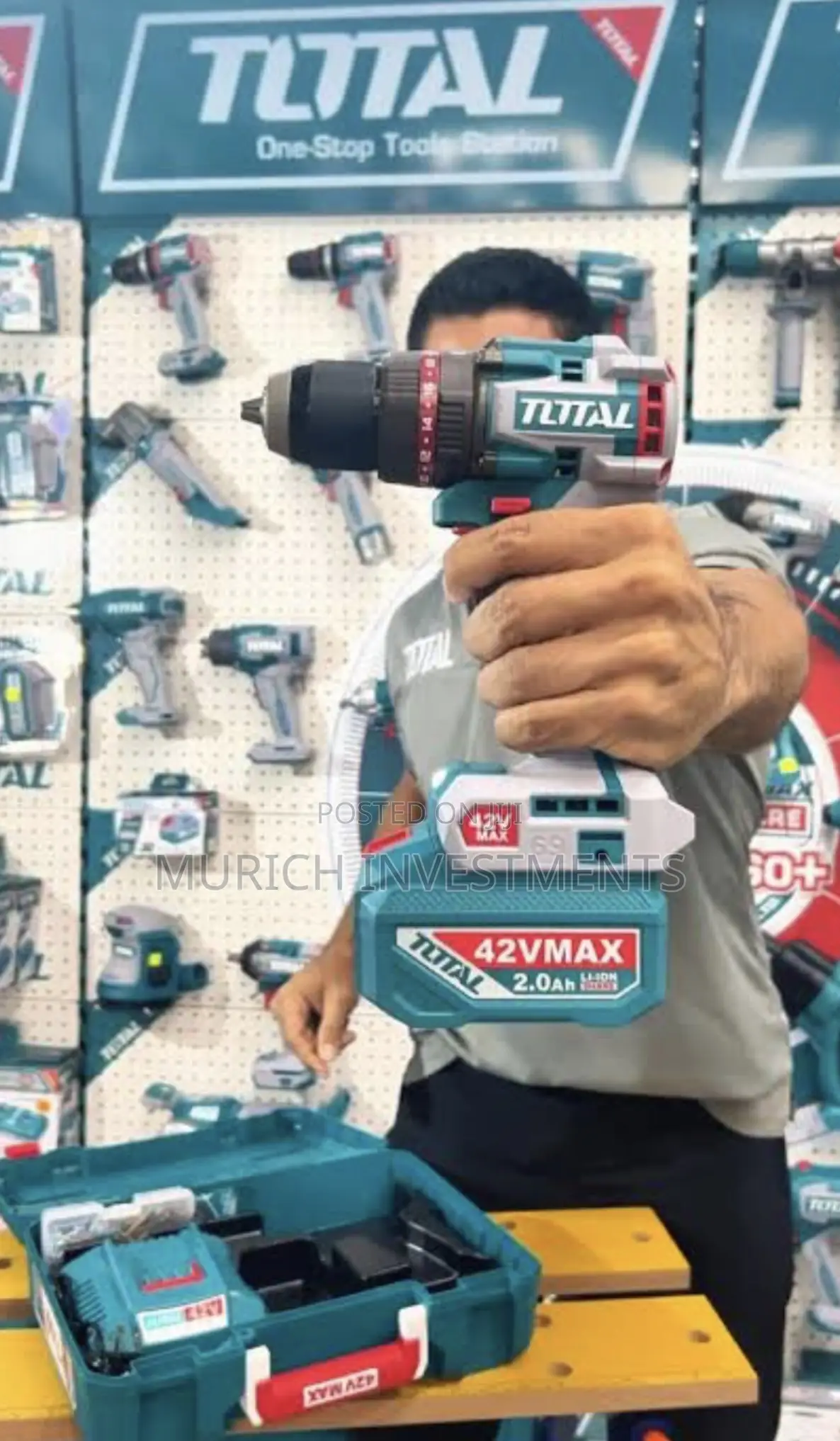 Total Cordless Impact Drill 42v 69nm Brushless Motor