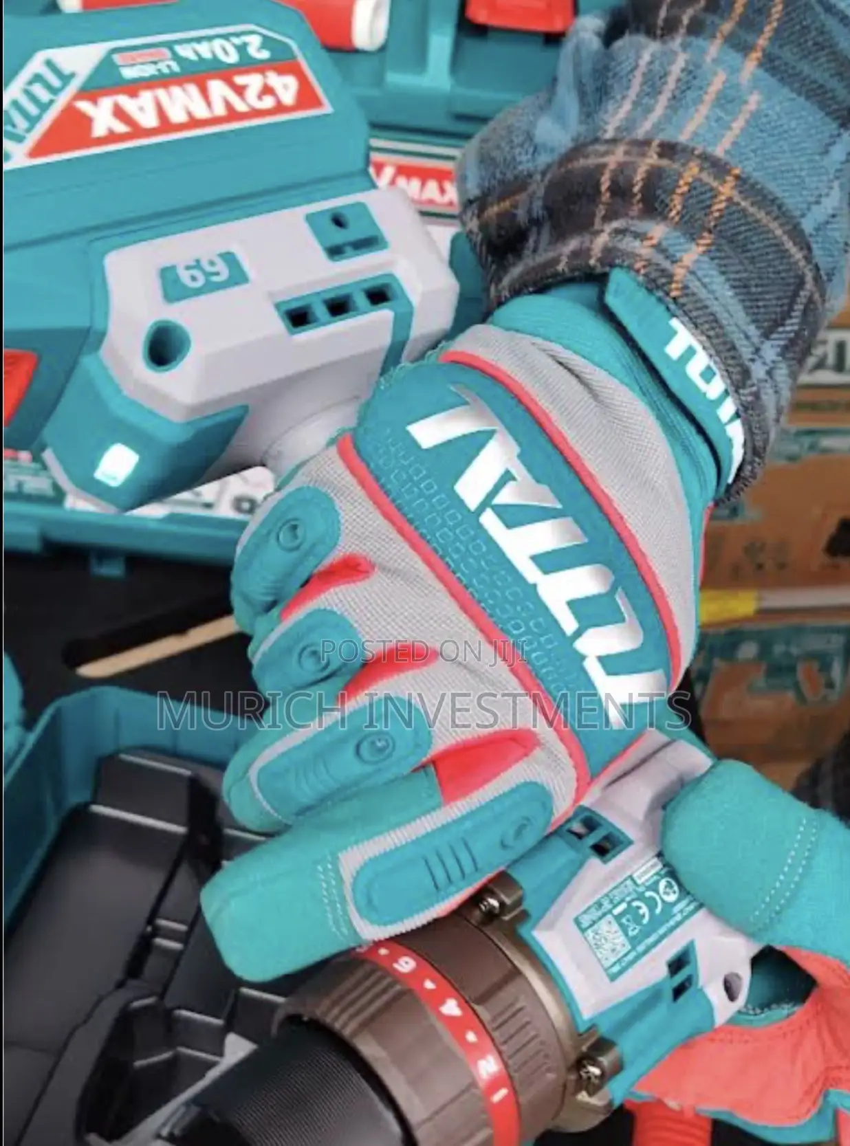 Total Cordless Impact Drill 42v 69nm Brushless Motor