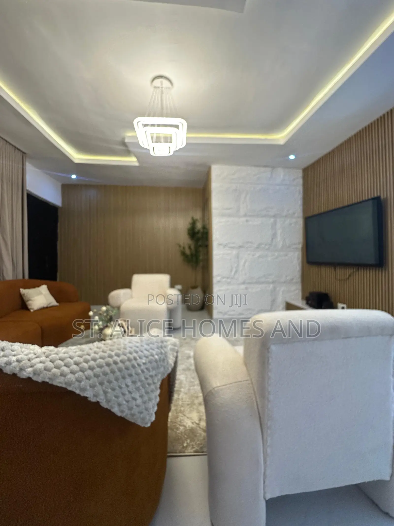 M T 2 Bedroom Orange Apartment With Washing Machine In Ajah Lekki