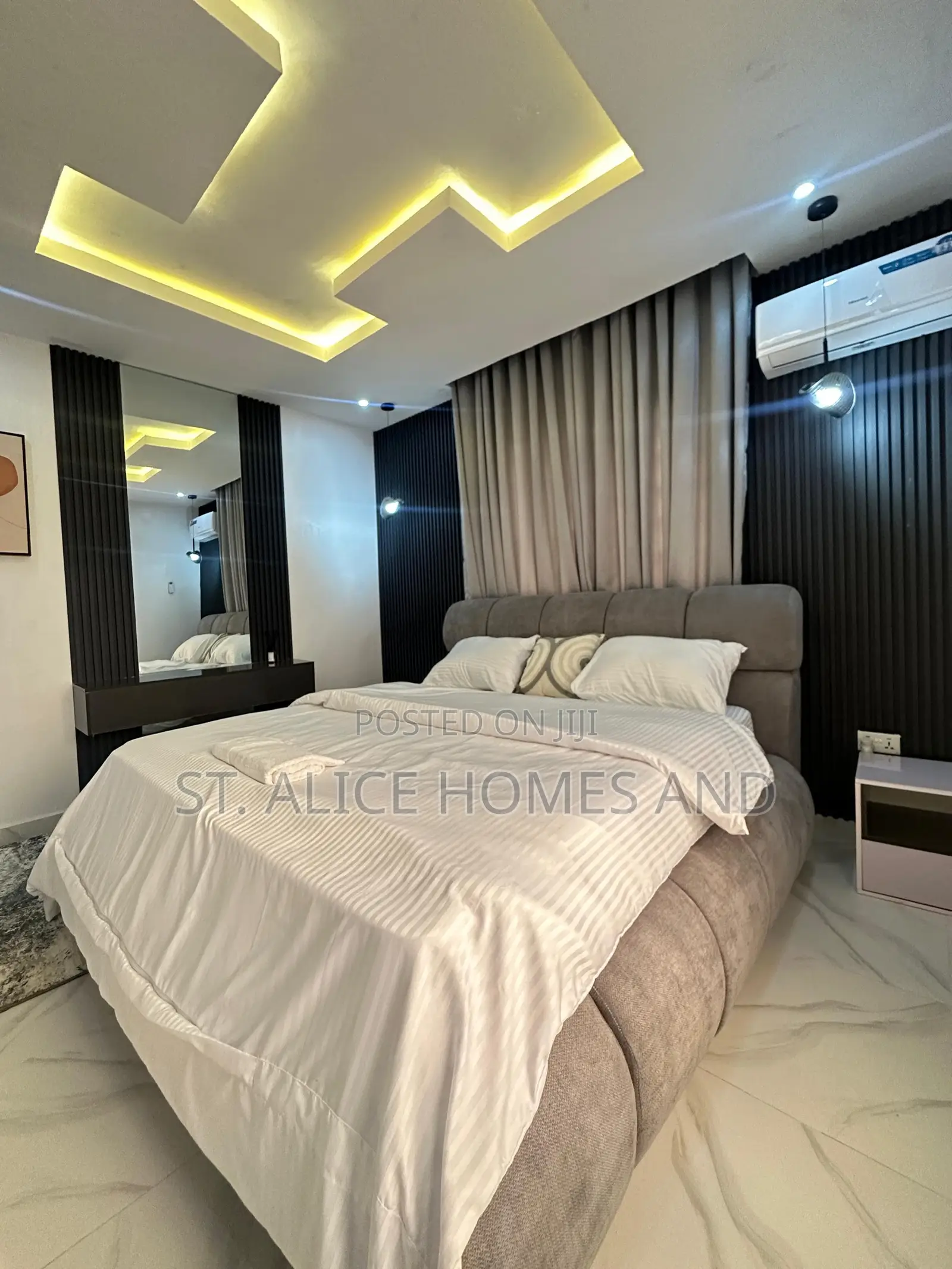 M T 2 Bedroom Black Apartment With Washing Machine In Ajah Lekki