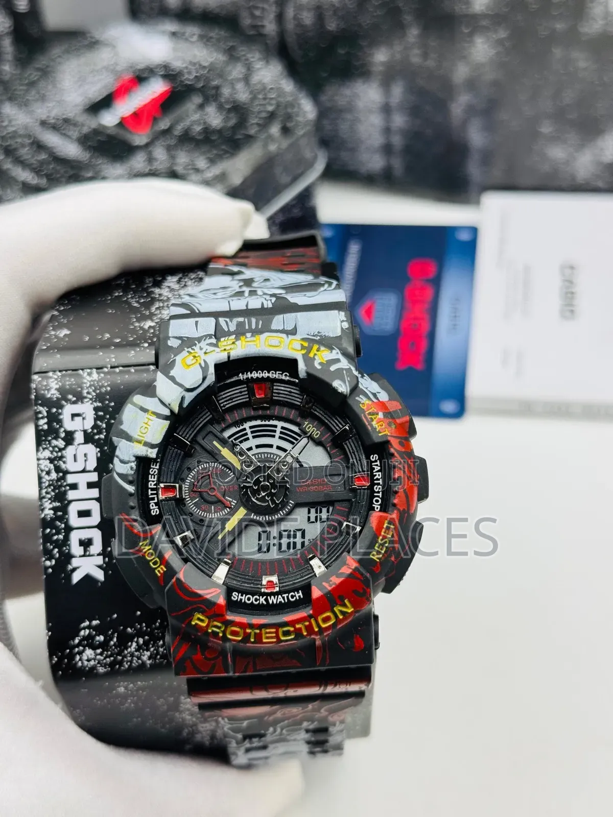 Casio G-Shock Ga-110 Water-Resistant Unisex Rubber Wristwatch