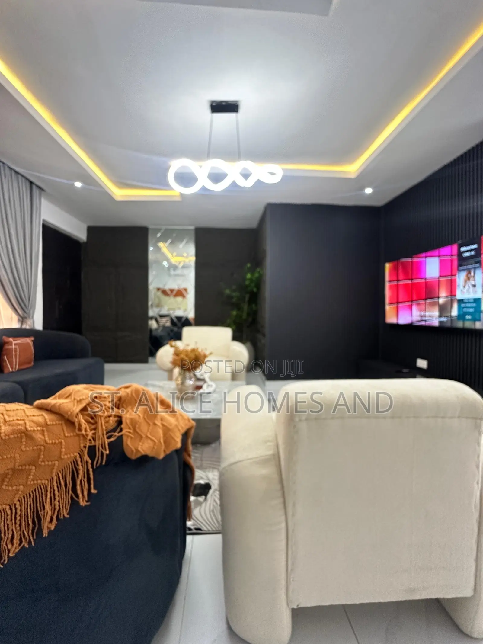 M T 1 Bedroom Black Apartment With Washing Machine In Ajah Lekkii