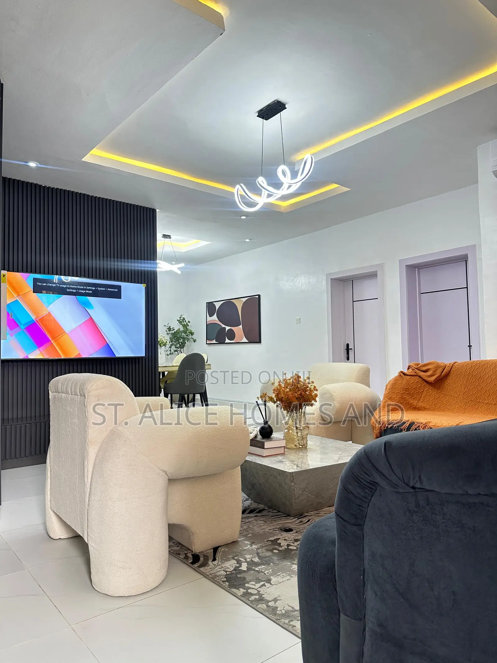 M T 1 Bedroom Black Apartment With Washing Machine In Ajah Lekkii