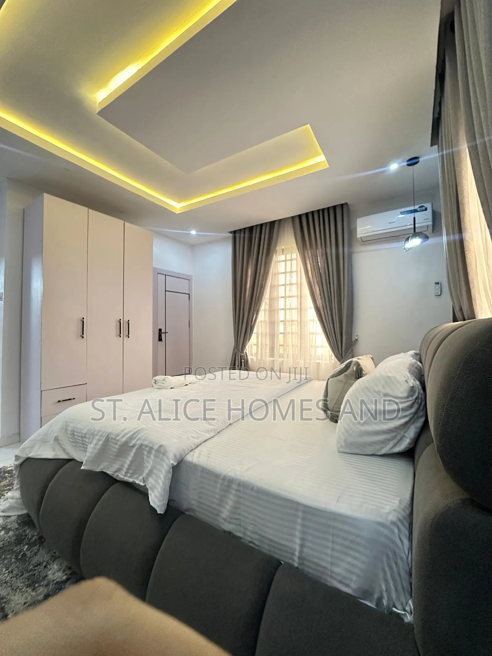 M T 1 Bedroom Black Apartment With Washing Machine In Ajah Lekkii