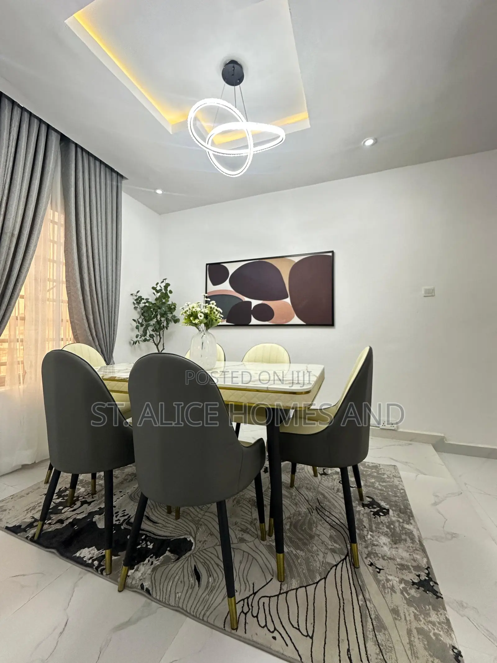 M T 1 Bedroom Black Apartment With Washing Machine In Ajah Lekkii