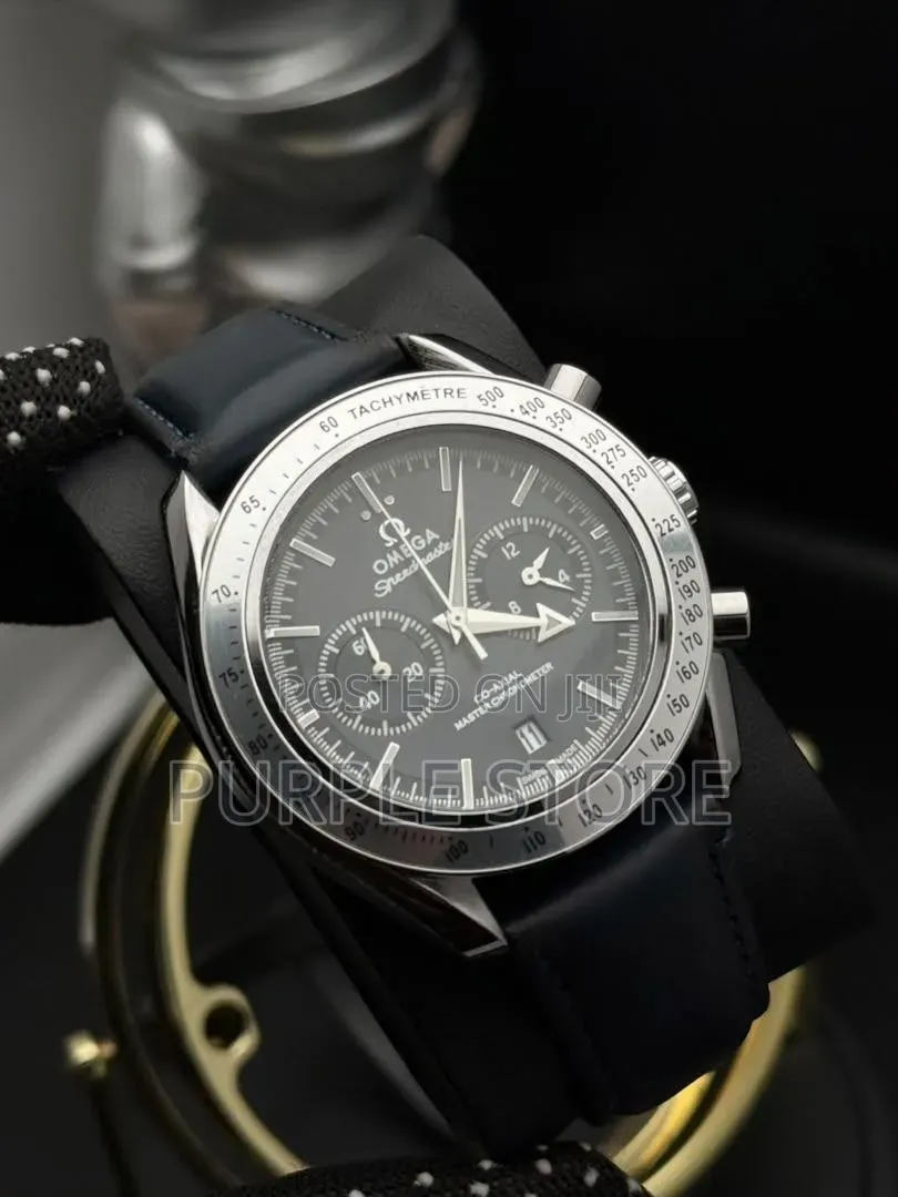 Omega Active Chronograph Leather Watches