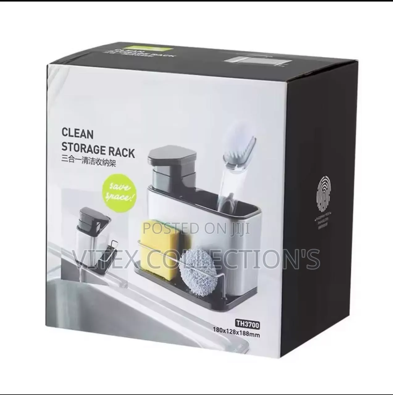 3in1 Dish Soap Dispenser, Sponge Holder and Stand