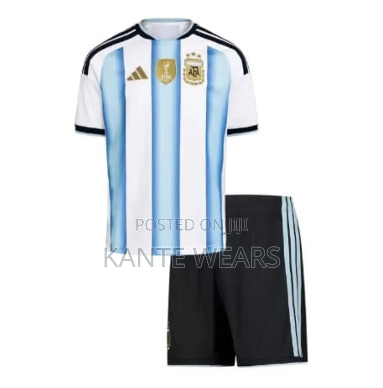 Kids Argentina 2026 World Cup Home Kit Jersey - Top Shorts