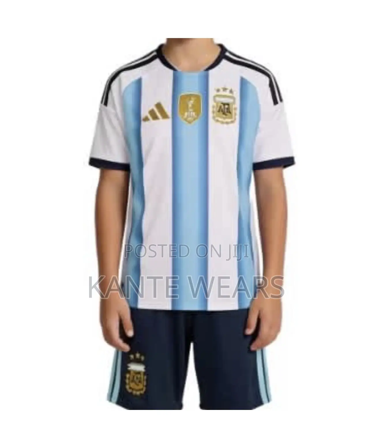 Kids Argentina 2026 World Cup Home Kit Jersey - Top Shorts