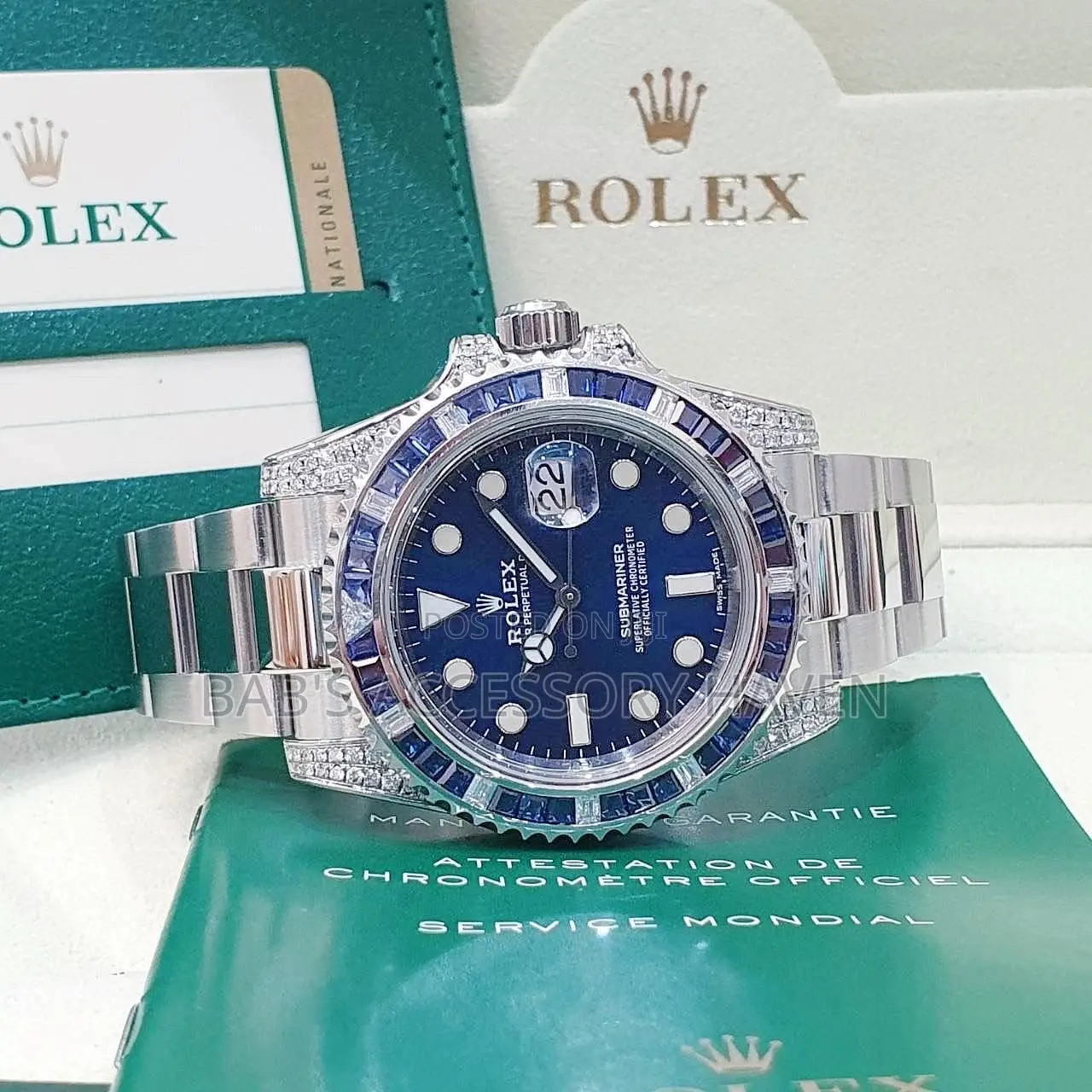 Rolex Oyster Perpetual Date Stone Watch