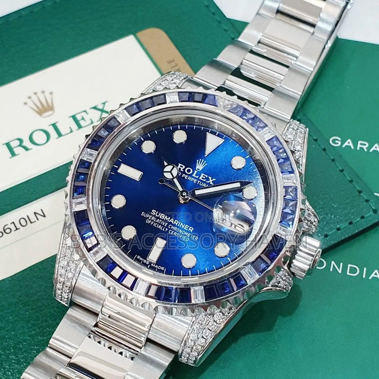 Rolex Oyster Perpetual Date Stone Watch