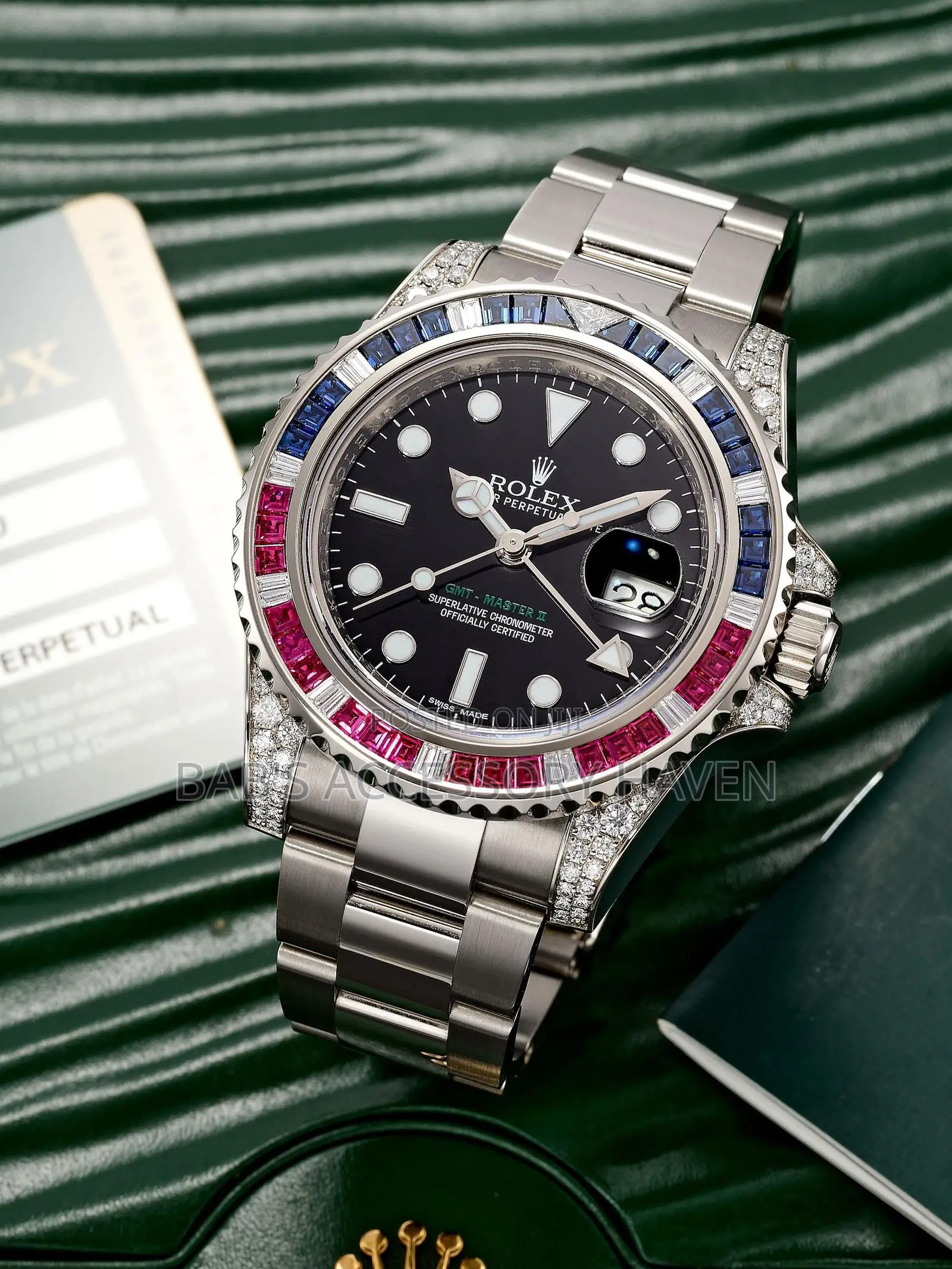 Rolex Oyster Perpetual Date Stone Watch