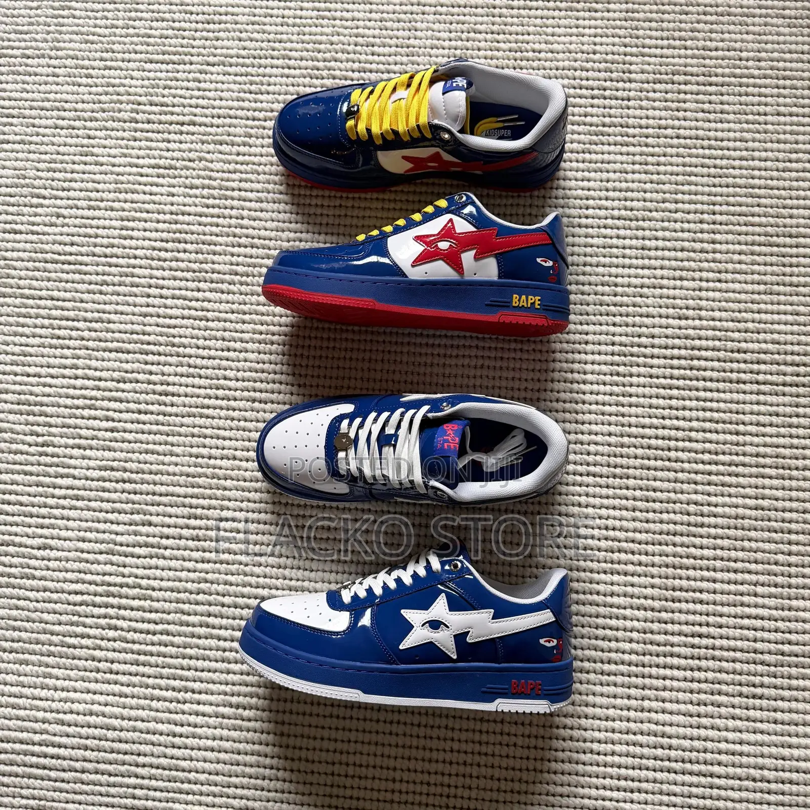Original a Bathing Ape Bape X Kid Super World Cup Sneakers