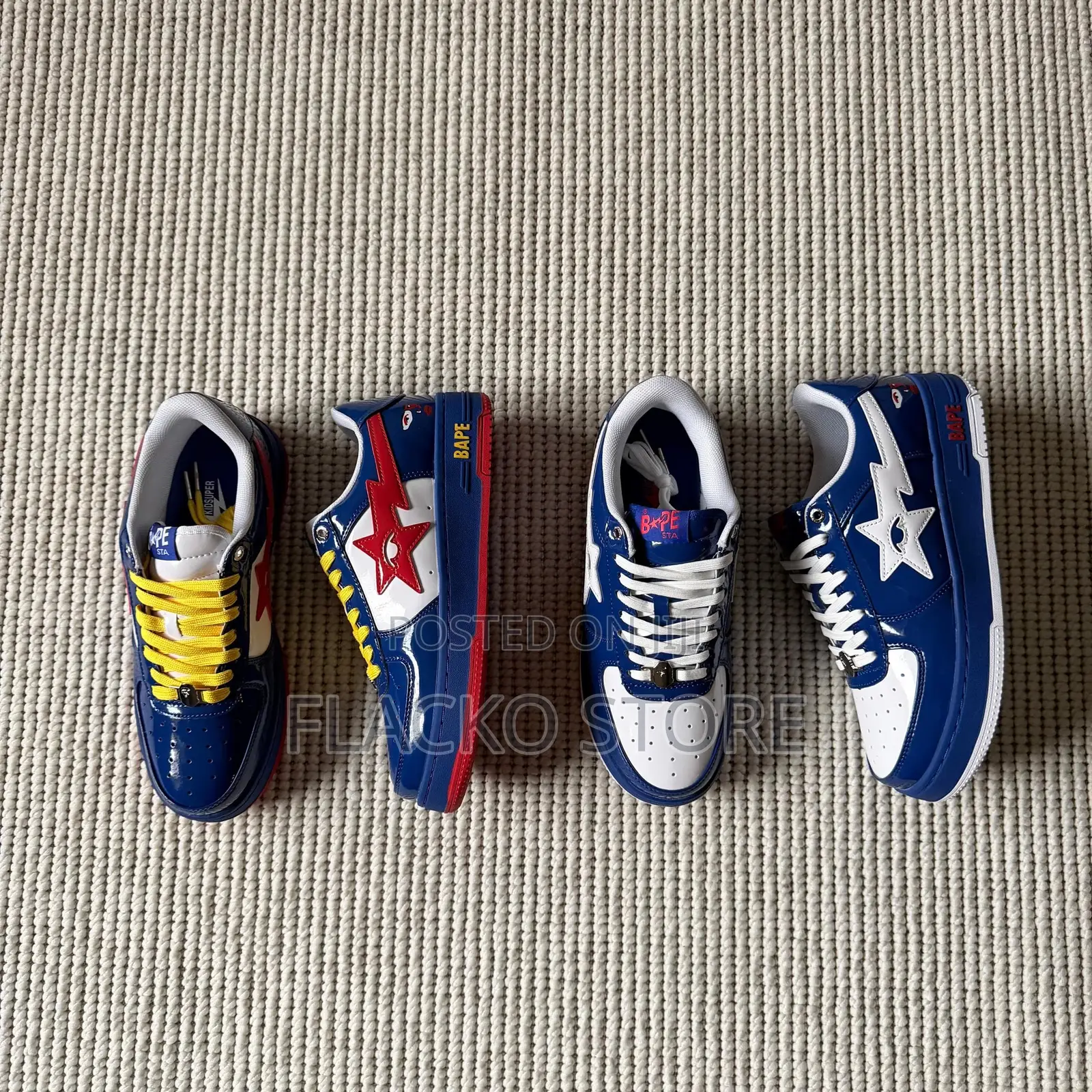 Original a Bathing Ape Bape X Kid Super World Cup Sneakers