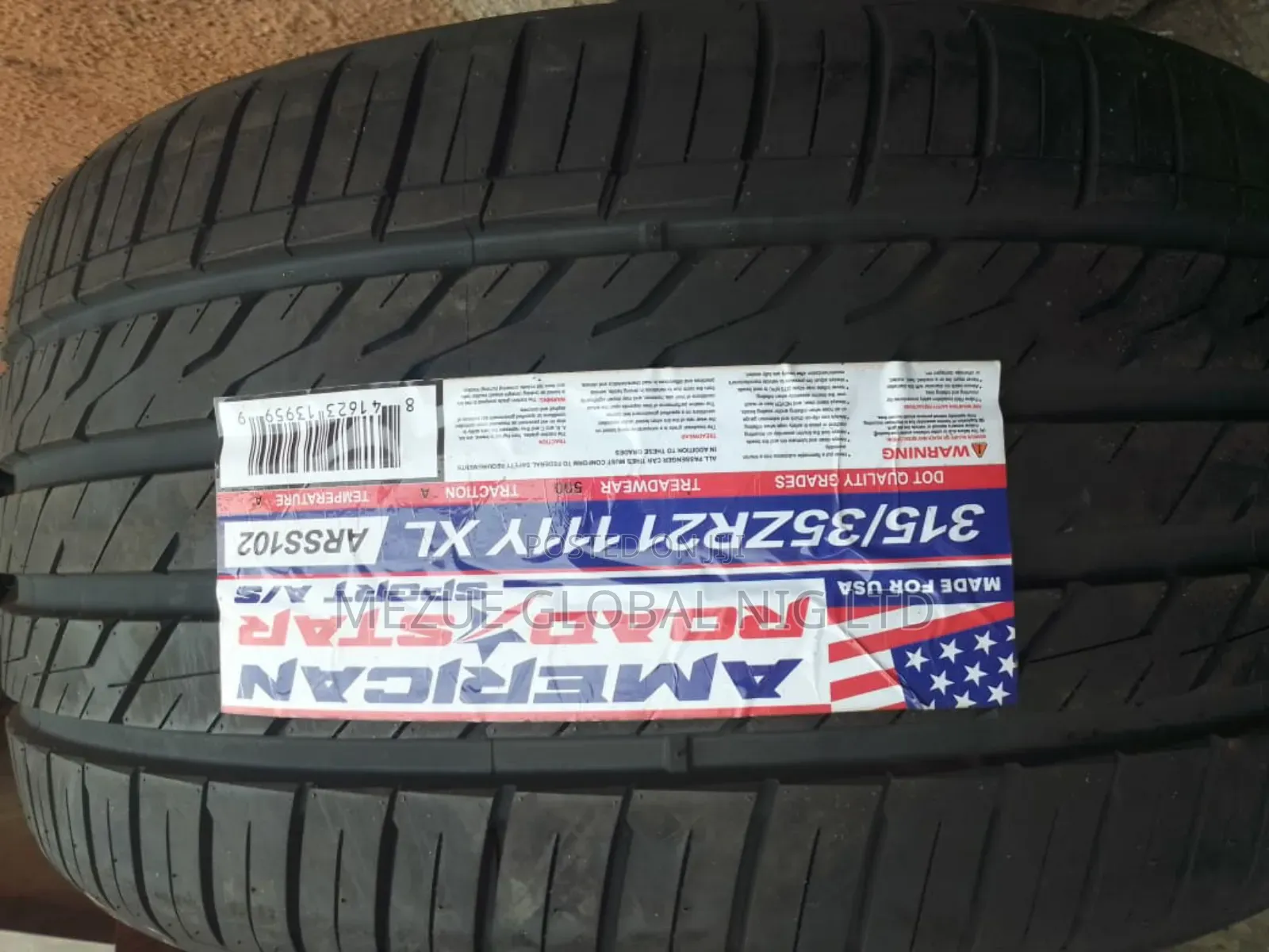 American Road Star Tyre 315/35/21 for Mercedes Benz and BMW Etc 