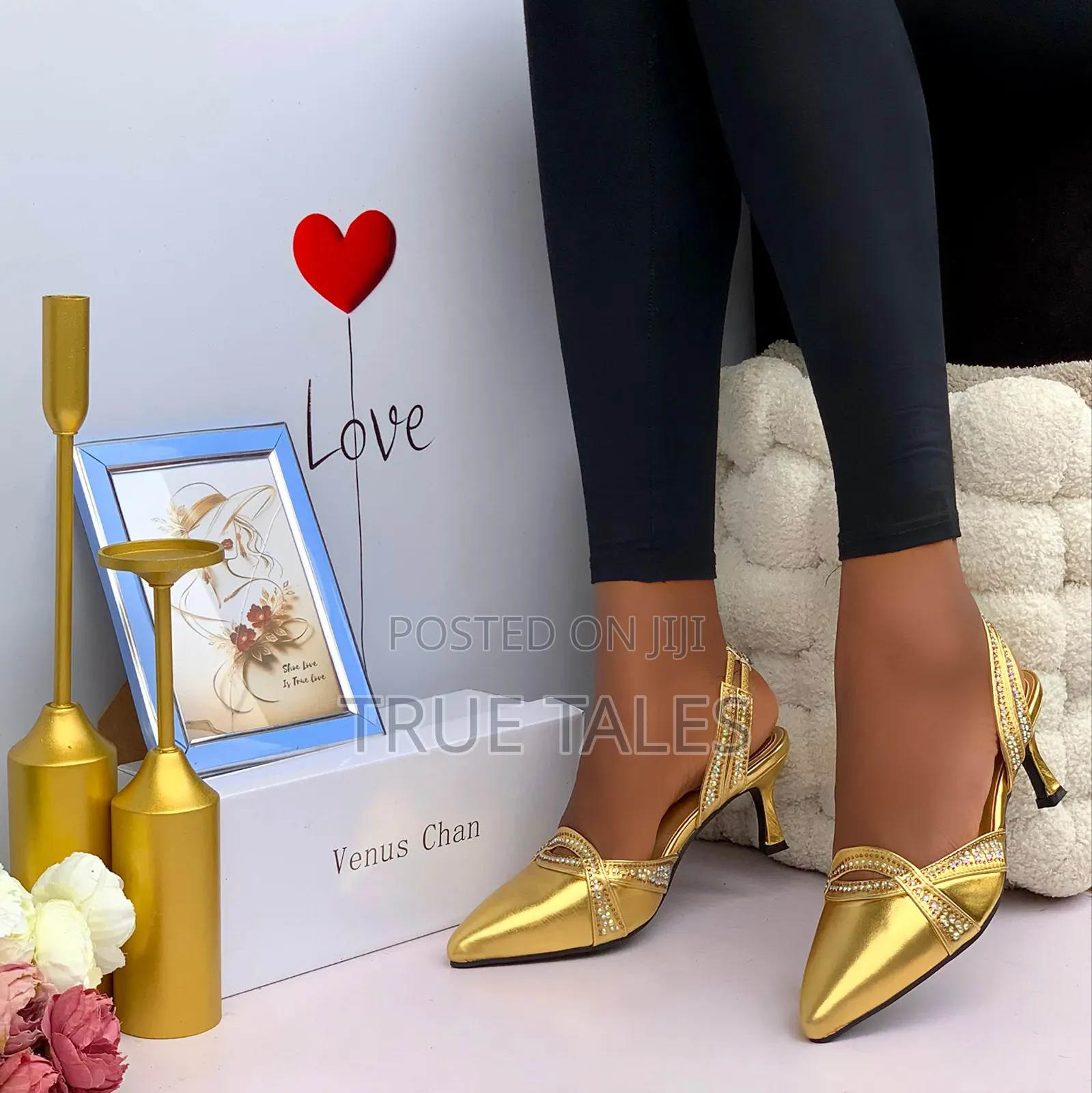 Chic Embellished Moderate Heels Sling Back Party Sizes 37-43 #Iys