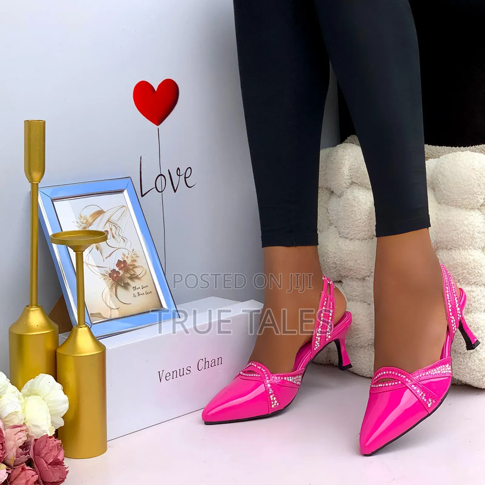 Chic Embellished Moderate Heels Sling Back Party Sizes 37-43 #Iys