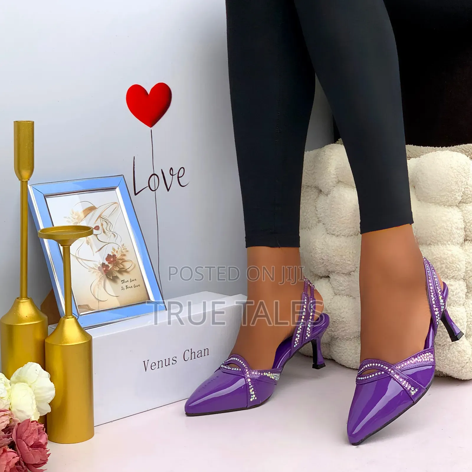Chic Embellished Moderate Heels Sling Back Party Sizes 37-43 #Iys