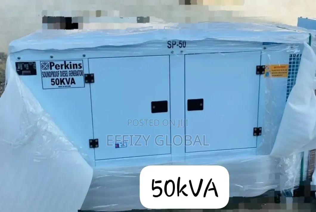 50kva Perkins Soundproof Diesel Generator 100%Copper Alternator