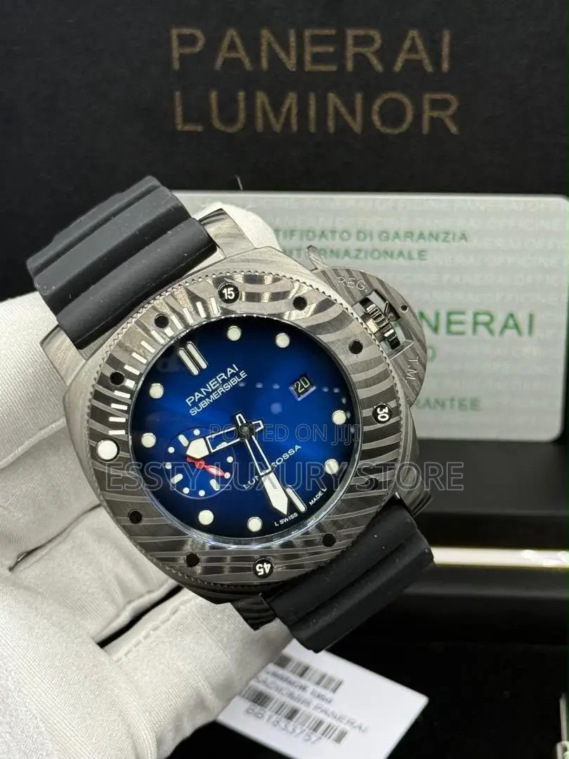 Panerai Luminor Quality Luxury Men Rubber Wristwatch