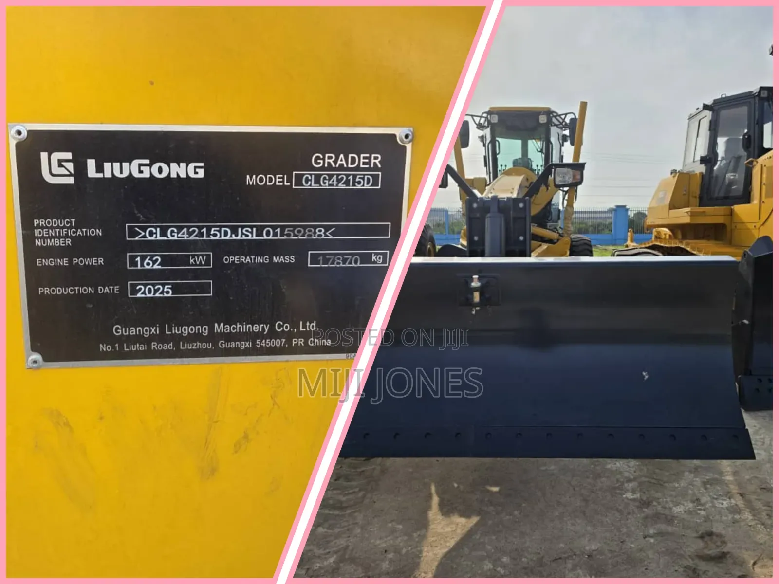 Brand New Liugong Glg4215d 215hp Motor Grader With Ripper - 2026 Model