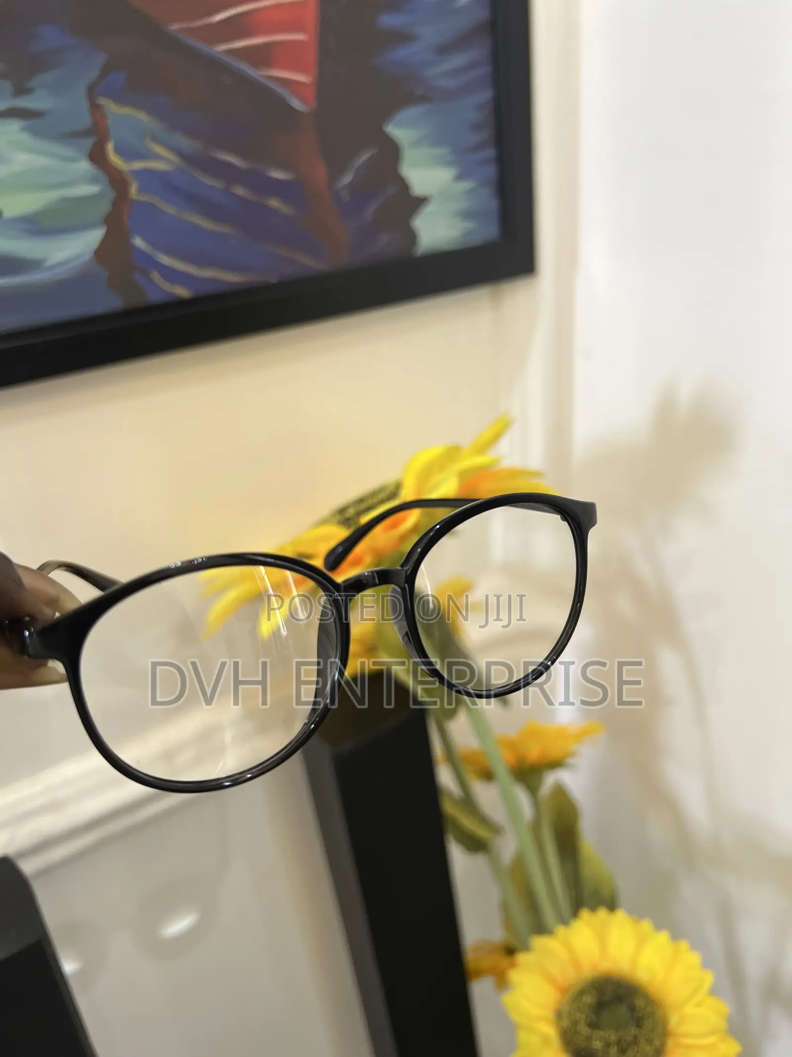 Black Reading Glass With Anti Blue Light Protect