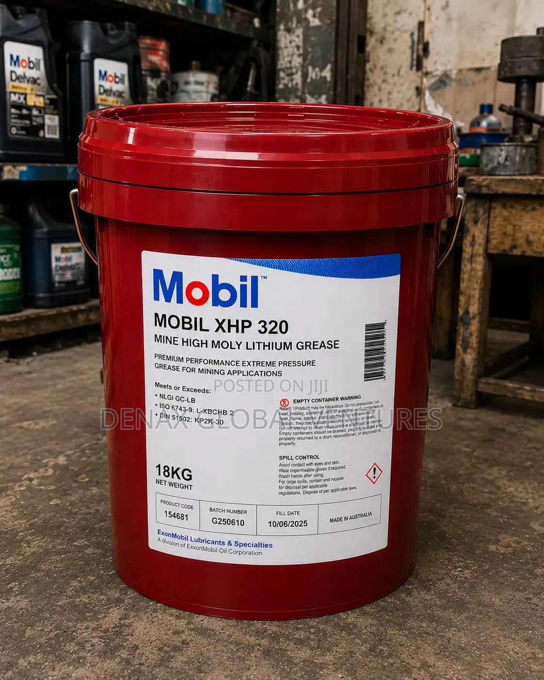 Mobil XHP 320 Mine High Moly Lithium Grease 18kg