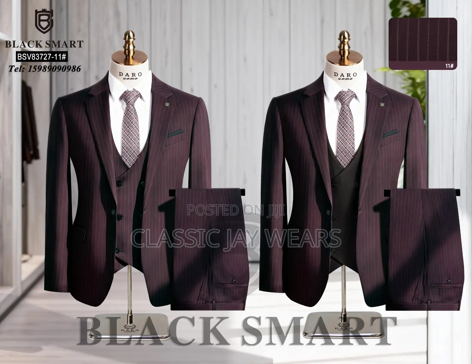 Stripes Smooth High Quality Suit