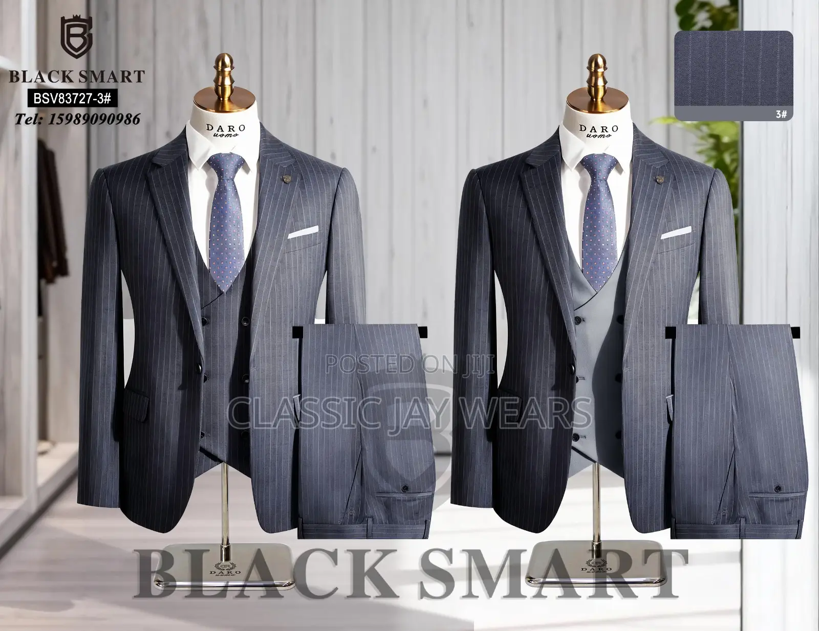 Stripes Smooth High Quality Suit