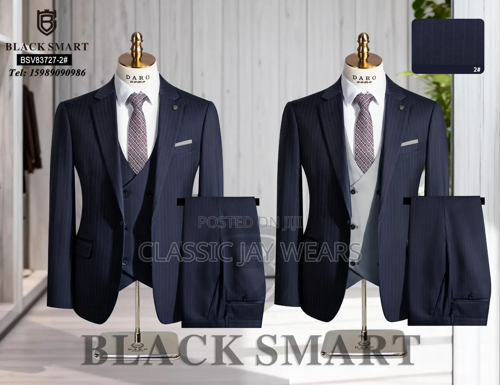 Stripes Smooth High Quality Suit