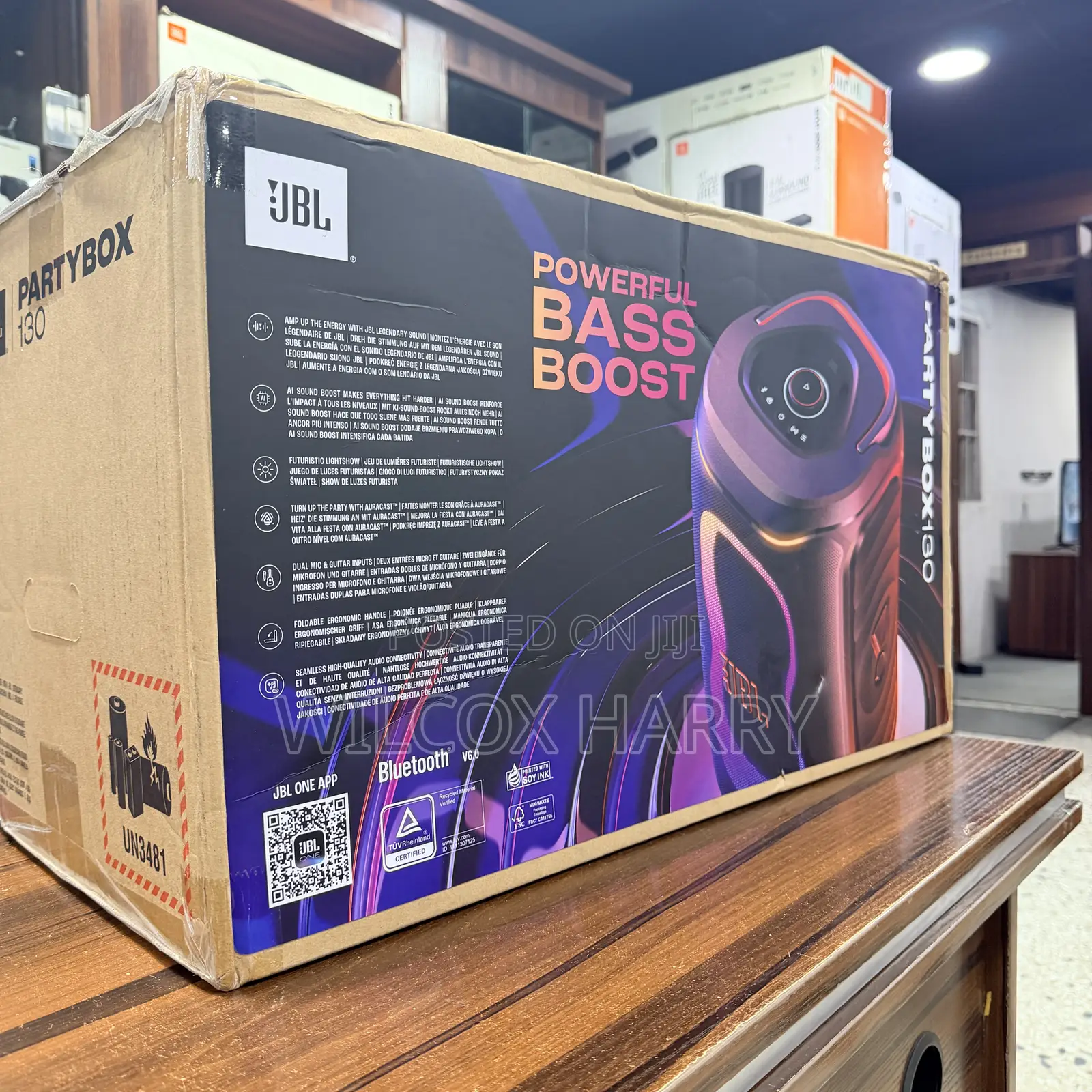 JBL Partybox 130 Portable Bluetooth Party Speaker