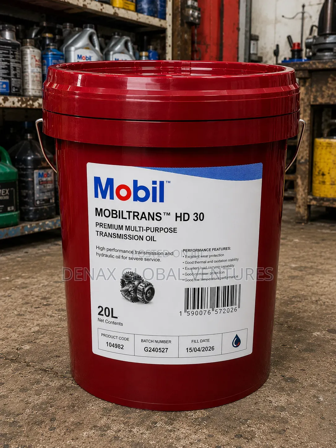 Mobiltrans Hd 30 Hydraulic Transmission and Drivetrain Oil 20l