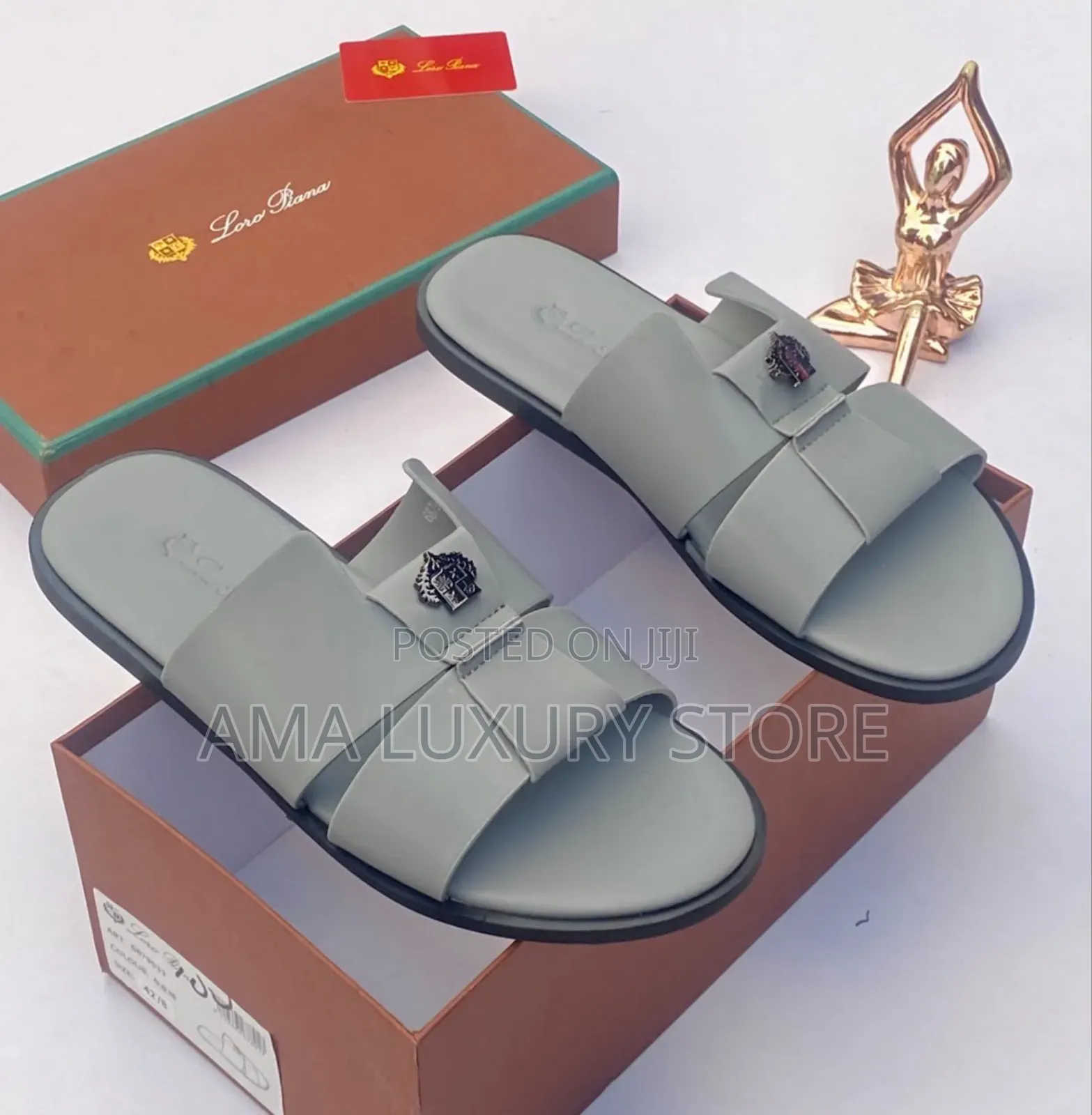 Loro Piana Premium Luxury Men Slides – Comfortable, Durable Stylish
