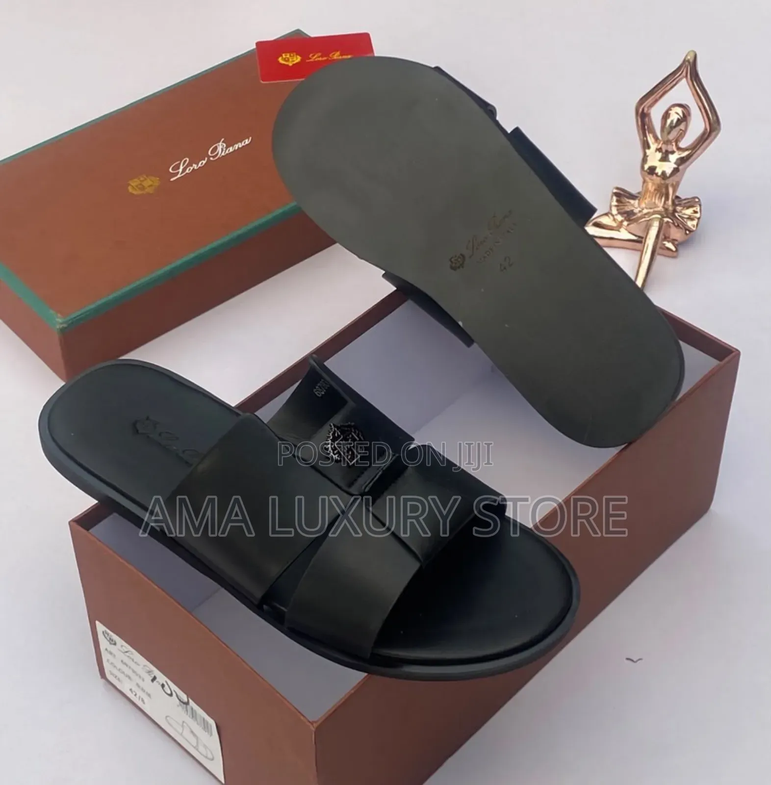 Loro Piana Premium Luxury Men Slides – Comfortable, Durable Stylish