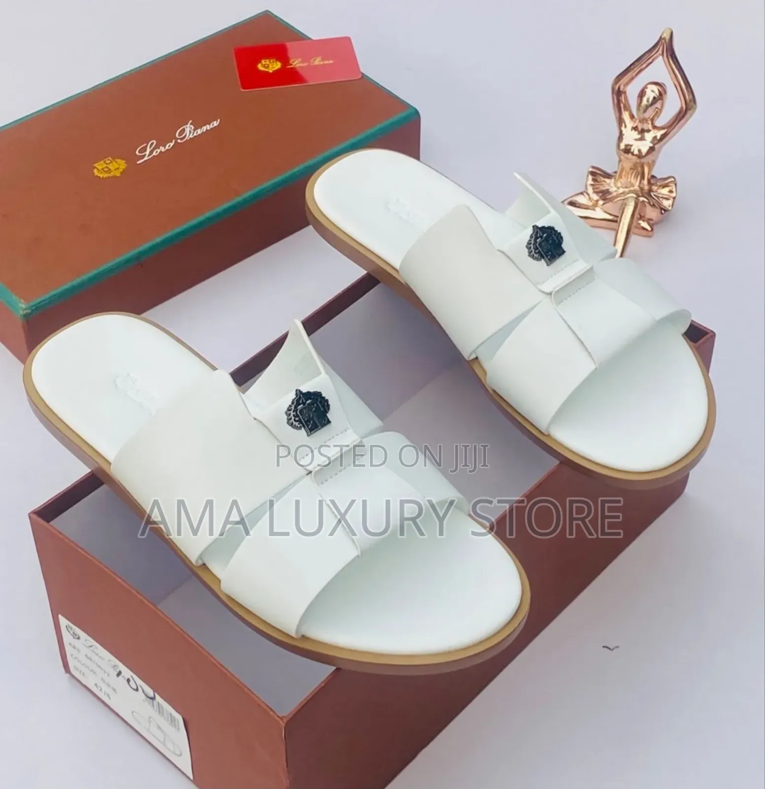Loro Piana Premium Luxury Men Slides – Comfortable, Durable Stylish