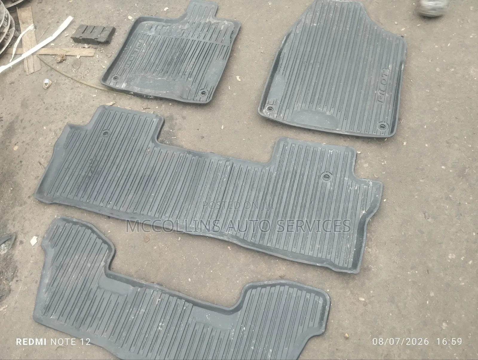 Honda Pilot 2015, 2016, 2017 Complete Foot Mat
