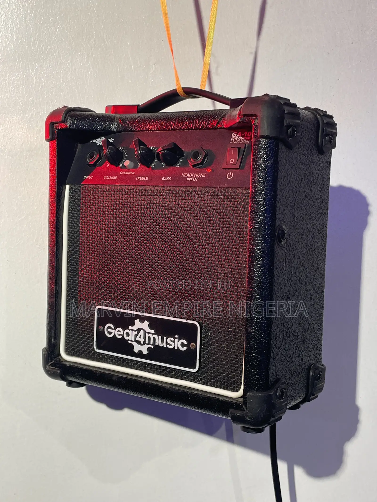 Gear4music Combo Speaker Ga-10 Guitar 10w Amplifier Portable