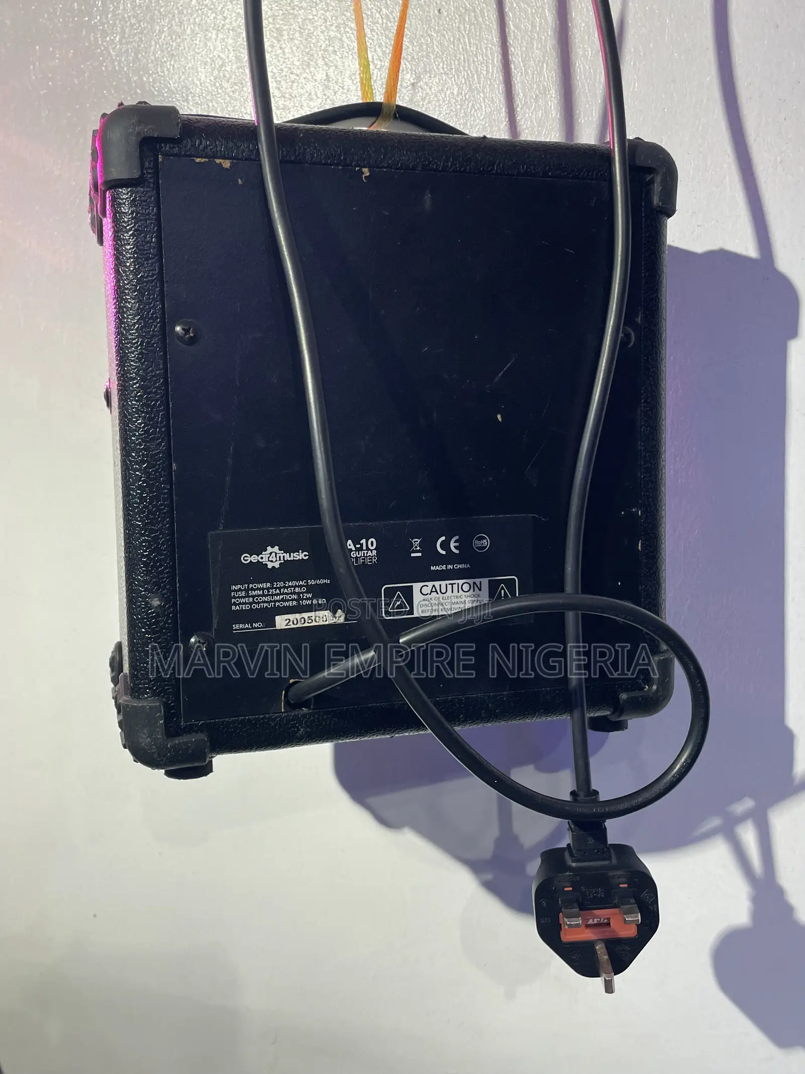 Gear4music Combo Speaker Ga-10 Guitar 10w Amplifier Portable