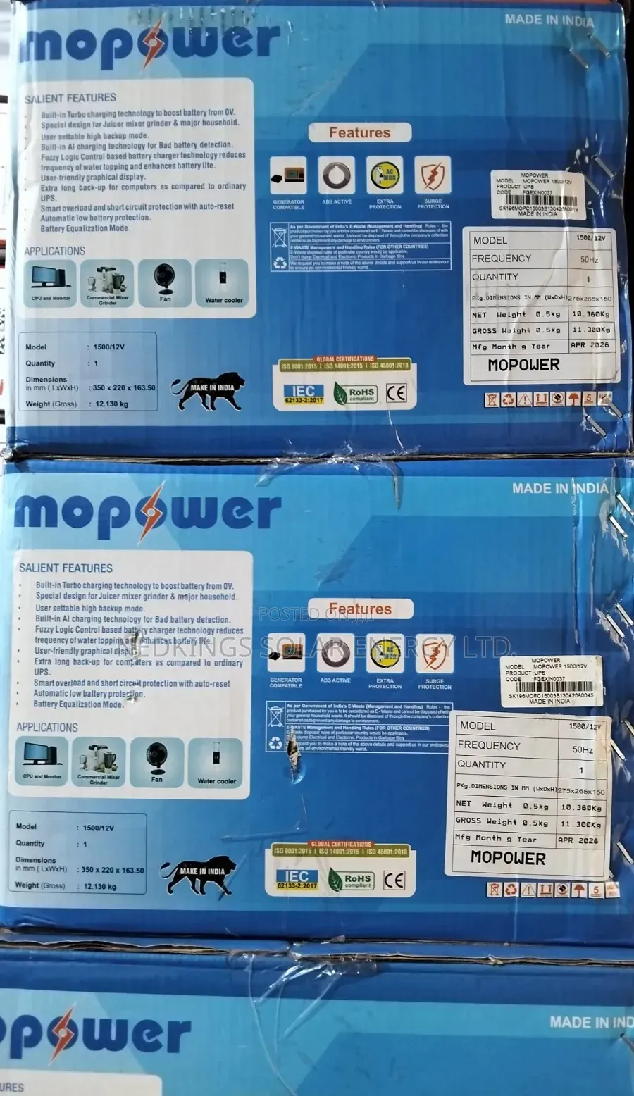 1.5kva 12v Mopower Wall Mount