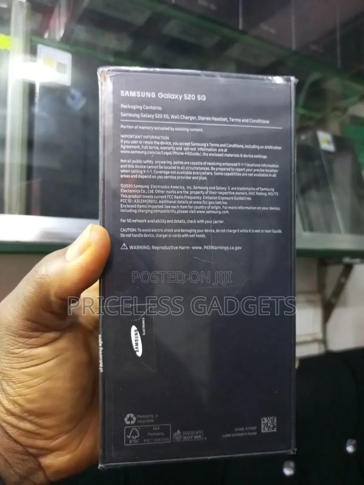 New Samsung Galaxy S20 128 GB Black