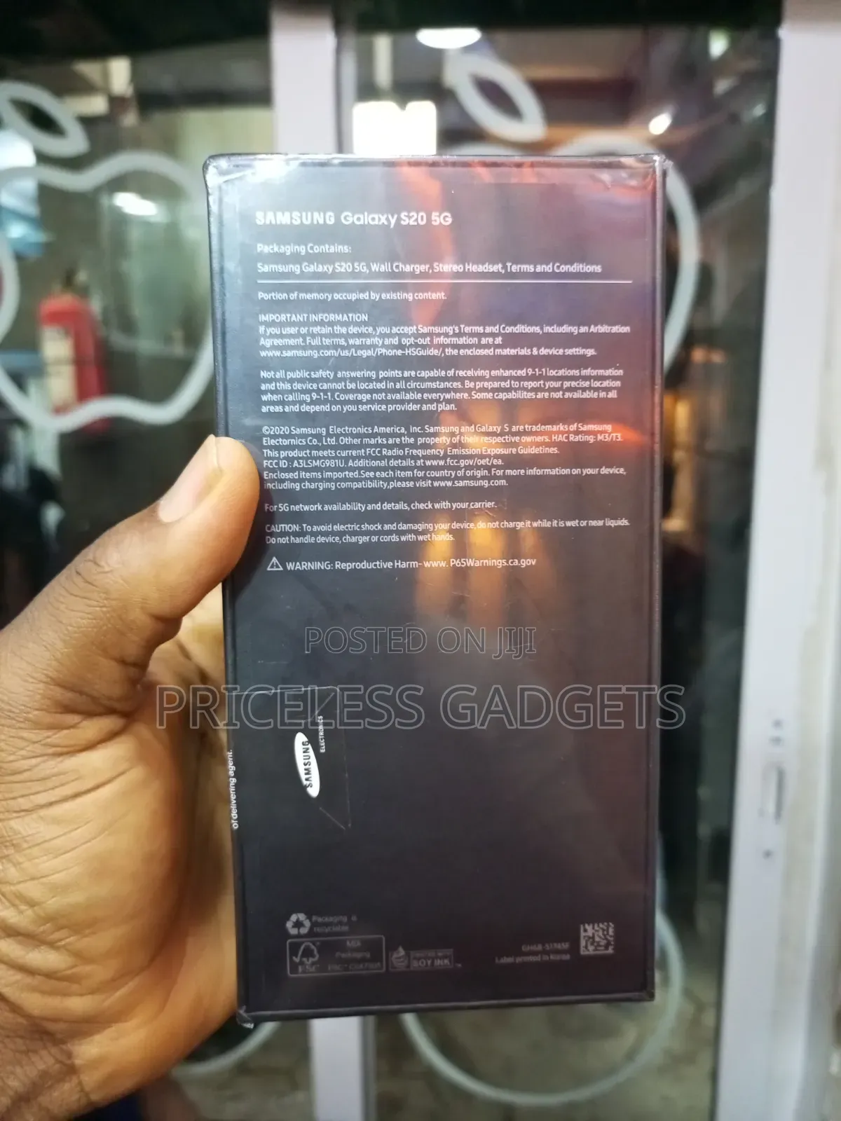 New Samsung Galaxy S20 128 GB Black