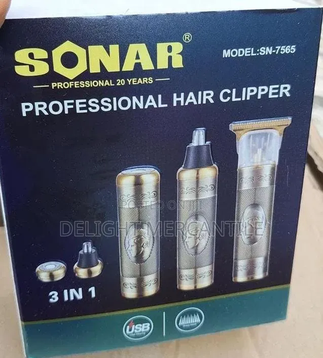 Sonar Rechargeable Professional Clipper 3 in 1